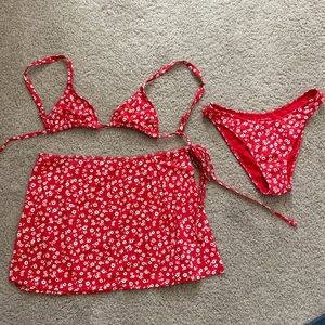 3 Piece LA Heart Swim Suit